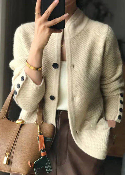 Women's Elegant Button Cardigan - Fashinoza