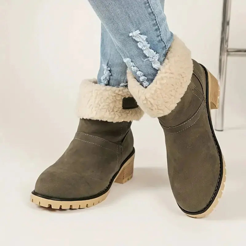 Suede Ankle Boots for Women – Elegant & Comfortable Winter Style