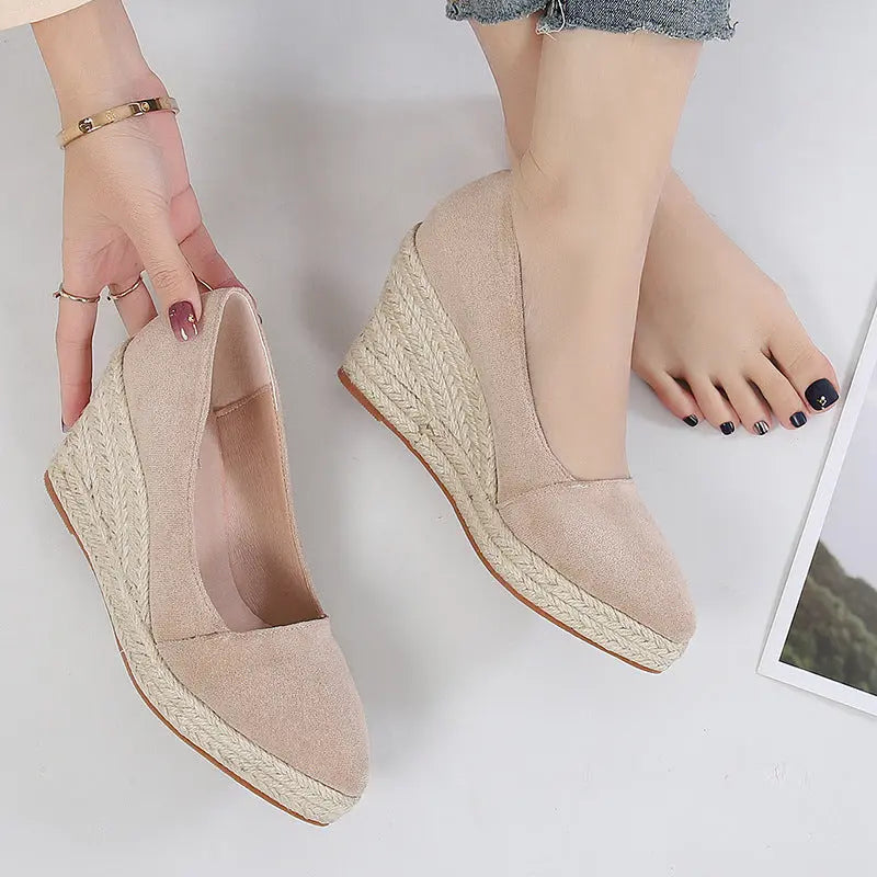 Suede Wedge Shoes for Women – Stylish & Versatile