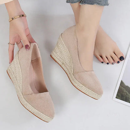 Suede Wedge Shoes for Women – Stylish & Versatile