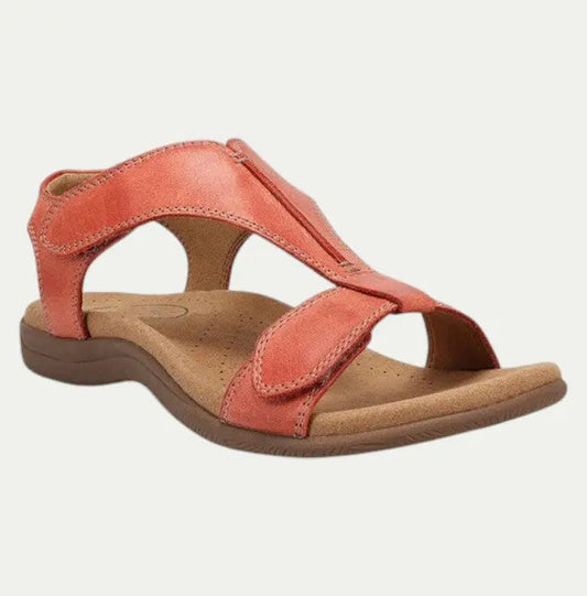 Women's Leather Sandals Comfortable Supportive - 
Fashinoza