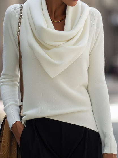 Women's Long-Sleeve Cowl Neck