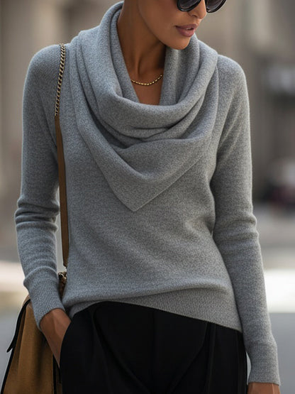 Women's Long-Sleeve Cowl Neck