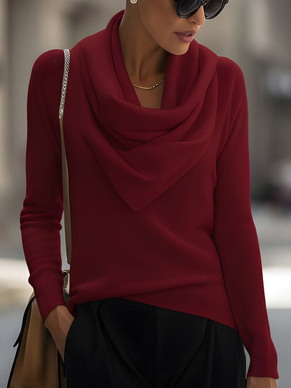 Women's Long-Sleeve Cowl Neck