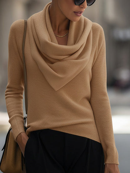 Women's Long-Sleeve Cowl Neck