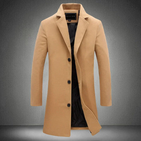 Sean | Men Spring Three Button Long Coat