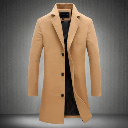 Sean | Men Spring Three Button Long Coat