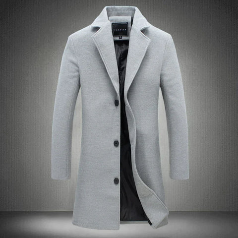 Sean | Men Spring Three Button Long Coat