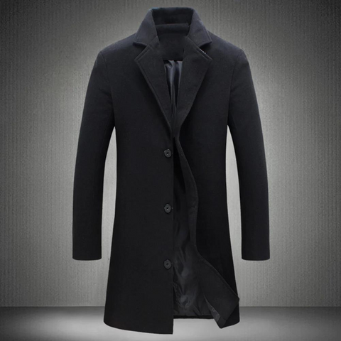 Sean | Men Spring Three Button Long Coat
