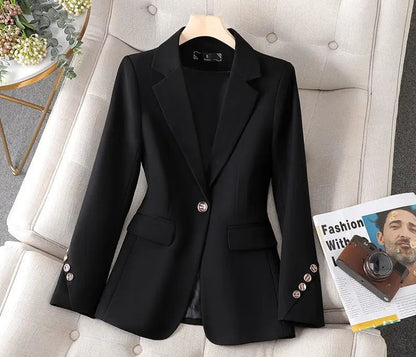 Women's Tailored Blazer Polished Versatile - 
Fashinoza