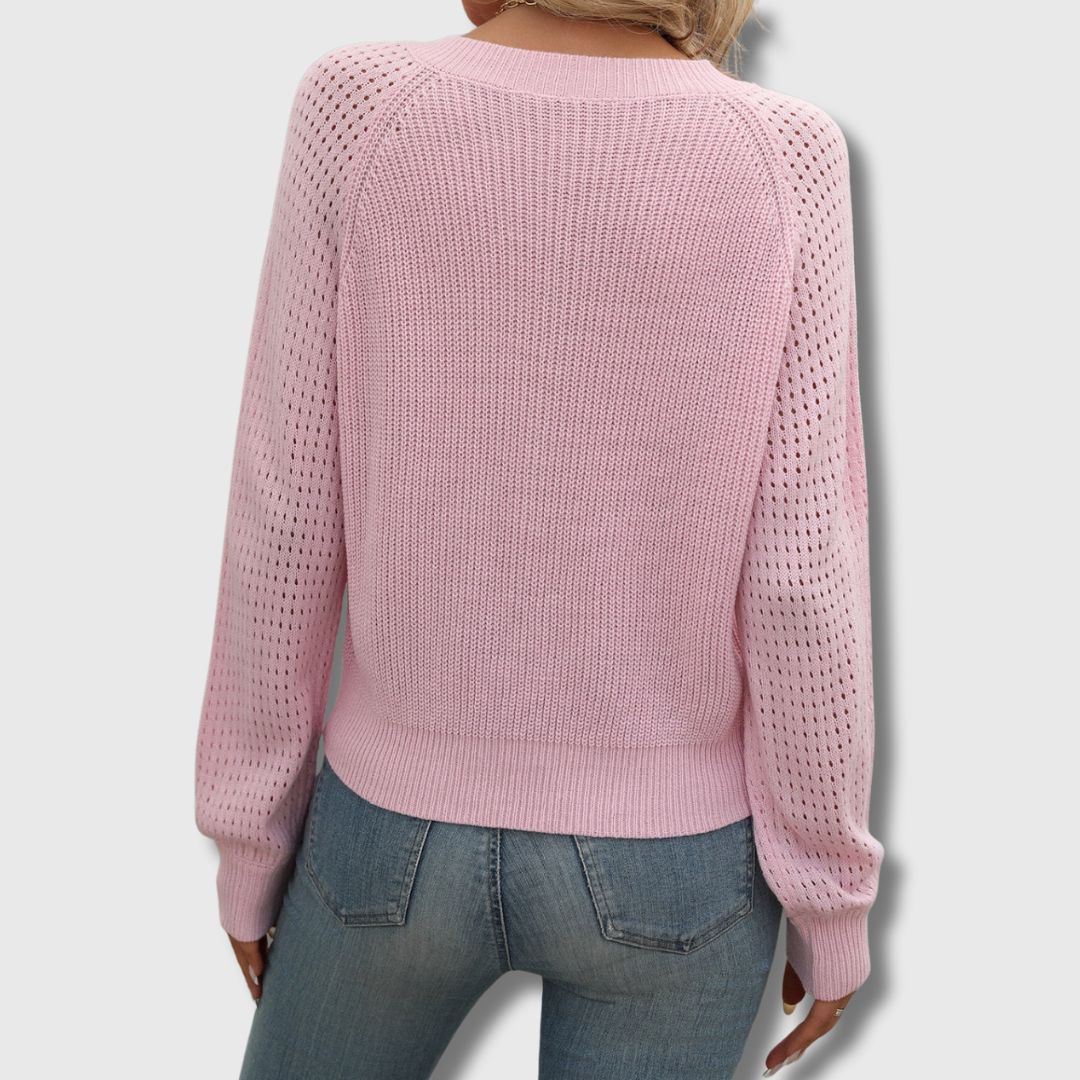 Elegant Women's V-Neck Sweater