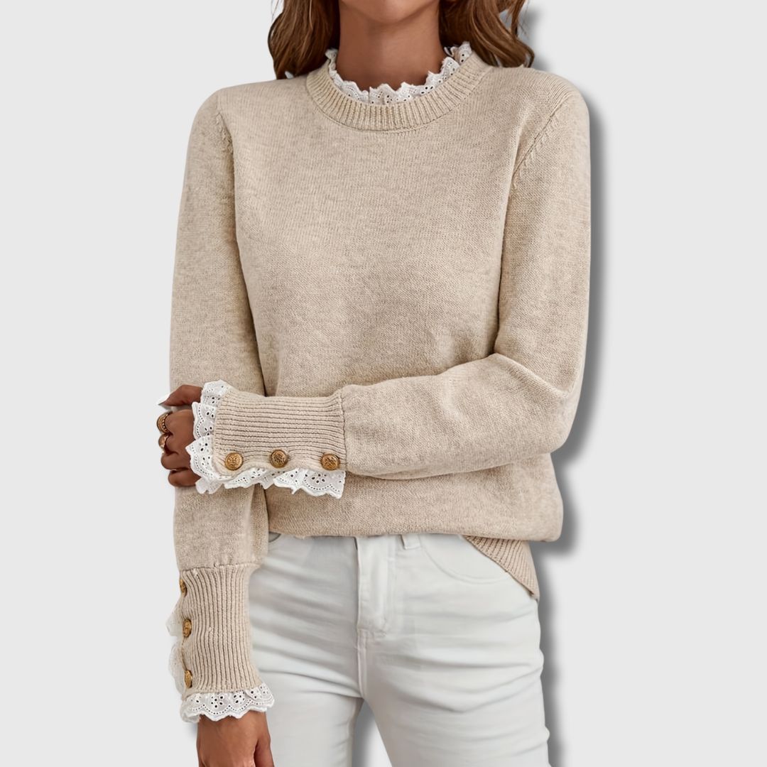 Women's Sweater Decorative Cuffs - Fashinoza