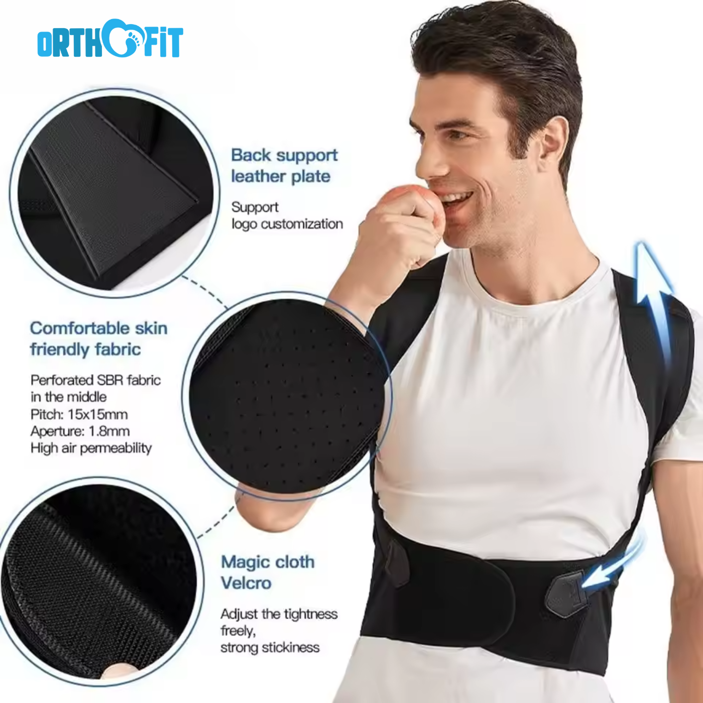 Posture Corrector Back Support Adjustable Strap