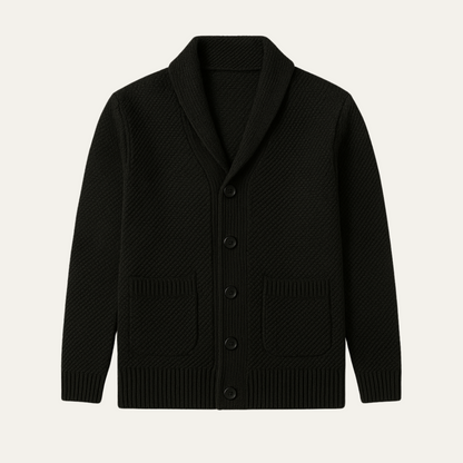 Men's Shawl Collar Cardigan Button Up - Fashinoza
