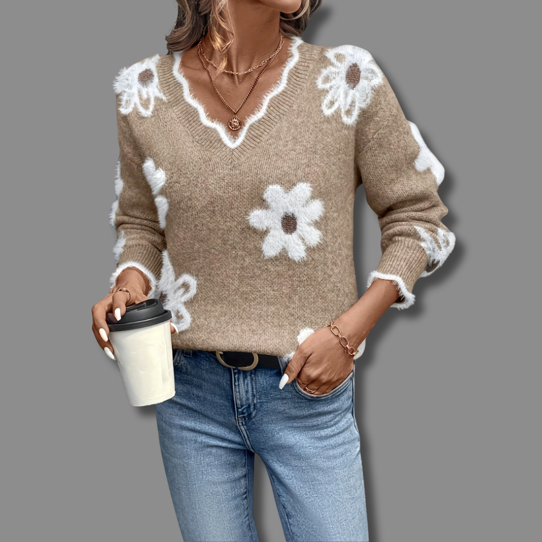 Women's Flower Sweater