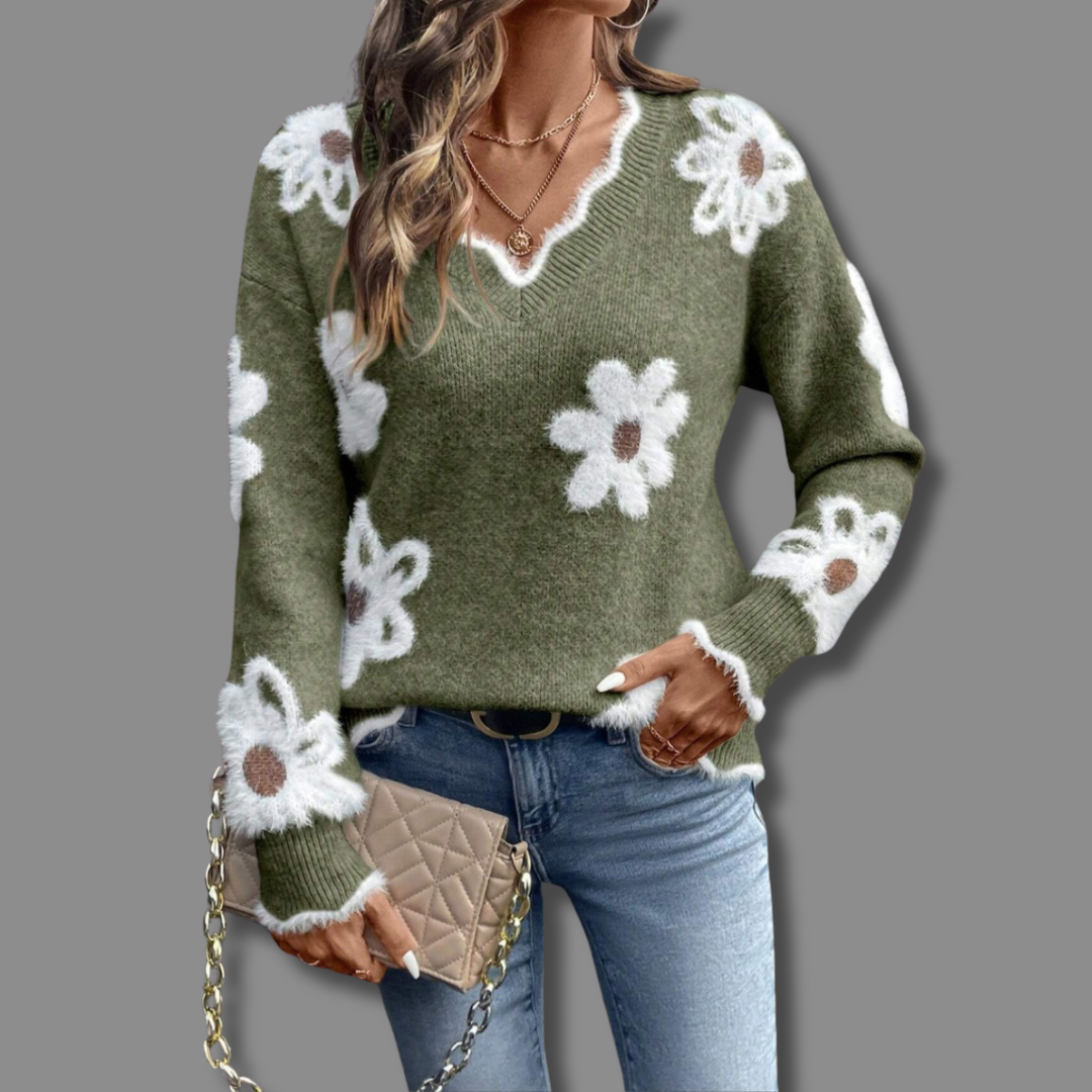 Women's Flower Sweater