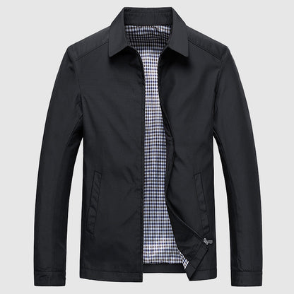 Theodore Willow Men's Lightweight Business Spring Jacket - Structured Polyester Blend
