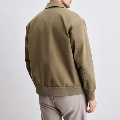Men's Bomber Jacket Waterproof Nylon Black