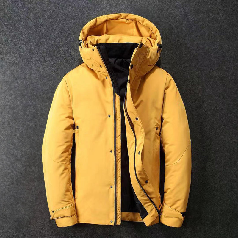 Men's Down Jacket Lightweight Insulated Black - Fashinoza