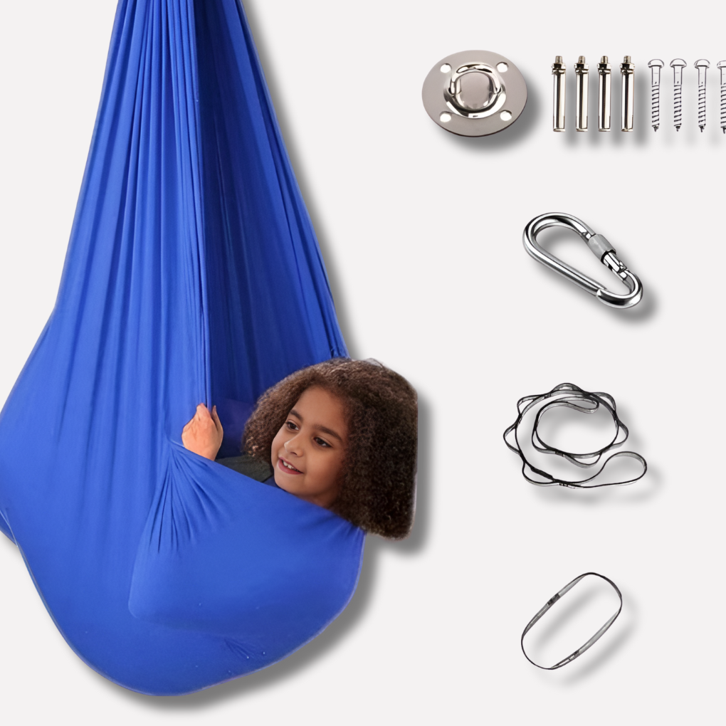 Kids Indoor Sensory Swing Pod Therapeutic Hanging - Fashinoza