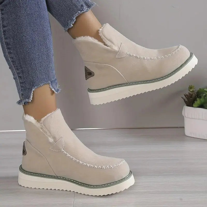 Thick Sole Non-Slip Boots for Women – Stylish & Comfortable
