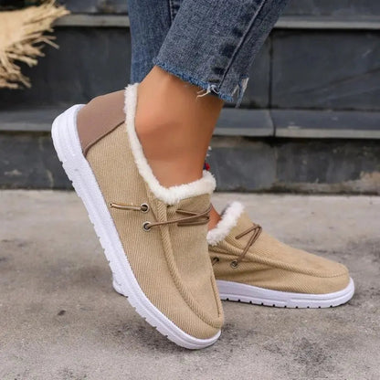 Women's Velvet Winter Shoes Comfortable Thick - 
Fashinoza