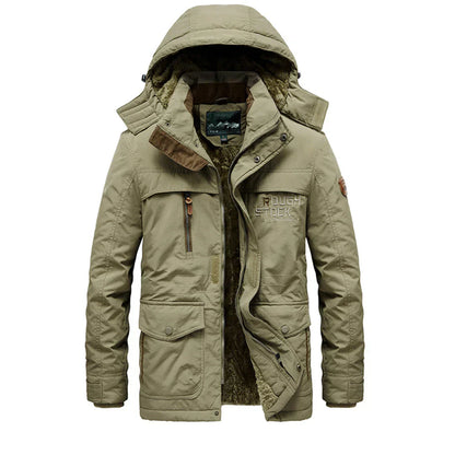 Men's Winter Parka Coat With Hood - Fashinoza