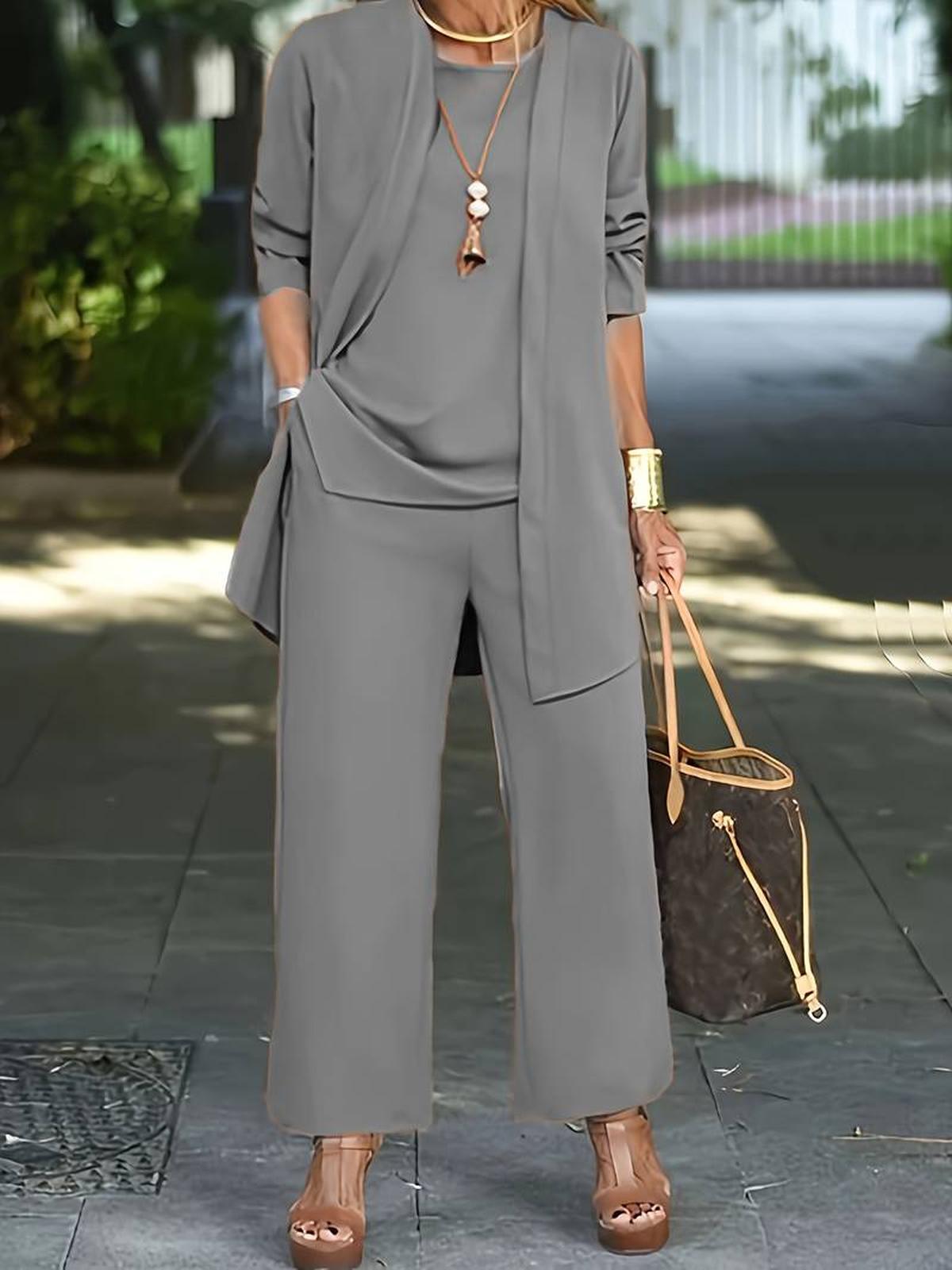 Violet | Women Spring Wide Leg Pant Set