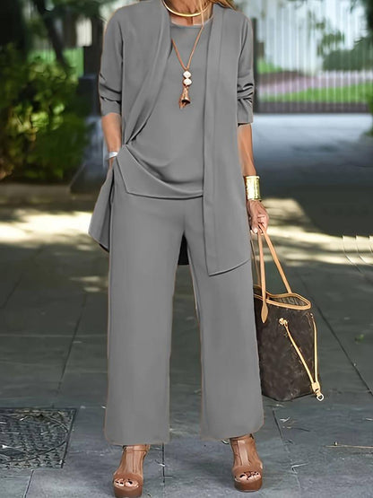 Violet | Women Spring Wide Leg Pant Set