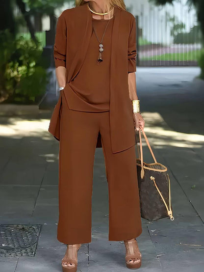 Violet | Women Spring Wide Leg Pant Set