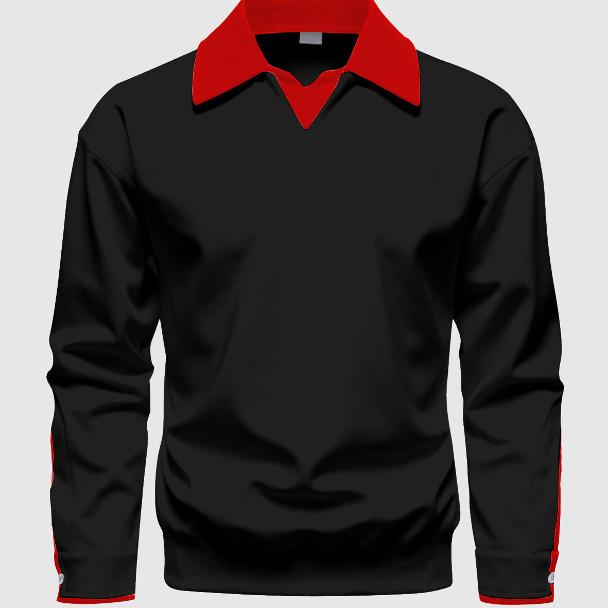 Contrast Collar Knit Pullover
