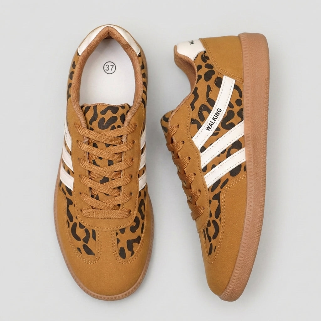 Low- Lace-Up Sneakers Signature Striped Detail