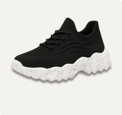 Women's Mesh Walking Shoes Breathable Lace Up Sneakers Lightweight Comfort Trainers