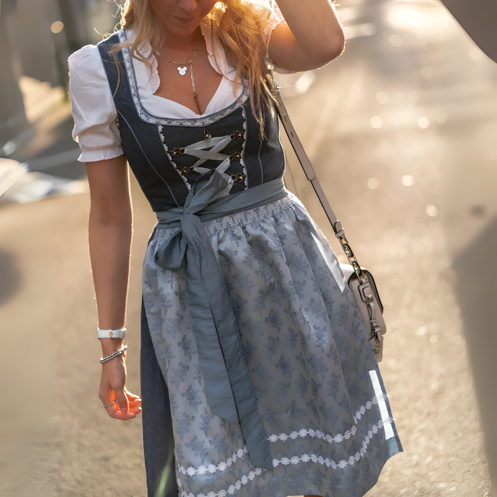 Women's Traditional Dirndl Dress - Fashinoza
