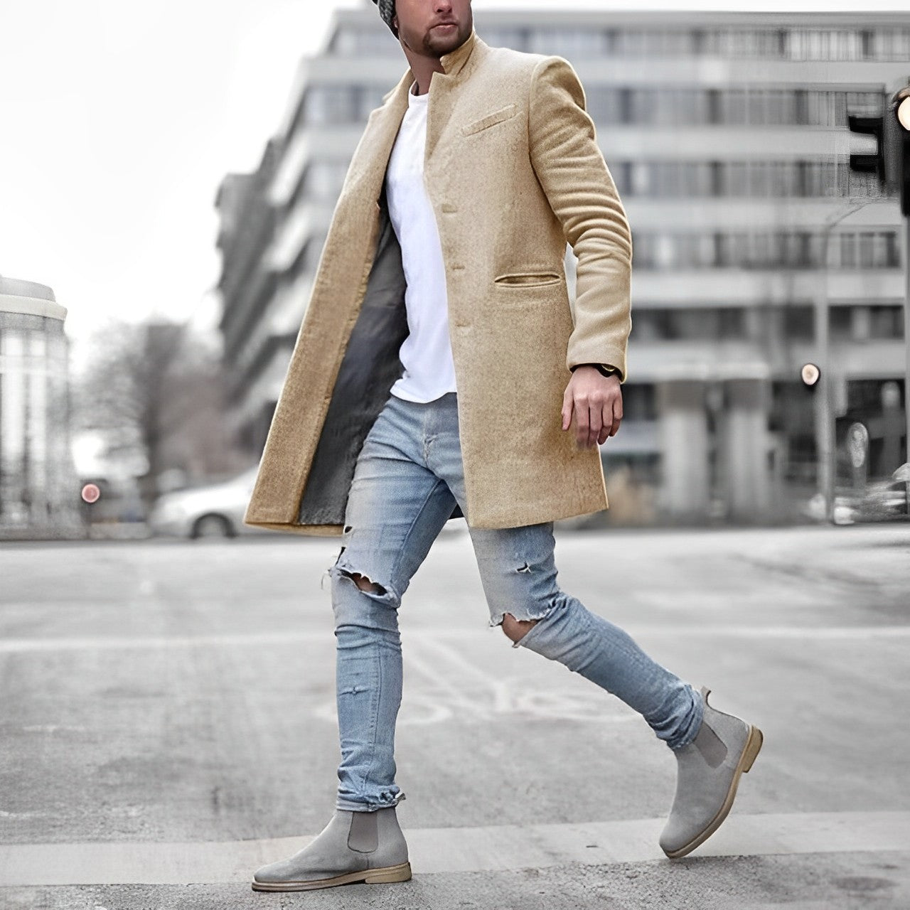 Garrett | Men Spring Tailored Long Coat