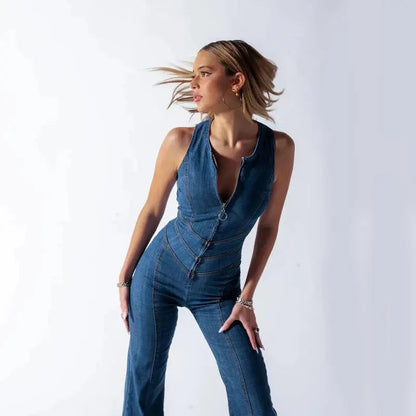 Trendy Denim Jumpsuit for Women – Stylish & Comfortable 4