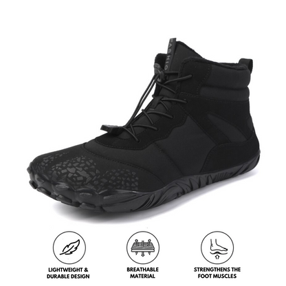 Waterproof Barefoot Shoes Non-Slip WinterFlex Black - 
Fashinoza