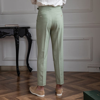 Benjamin | Men's Tailored Pleated Trousers