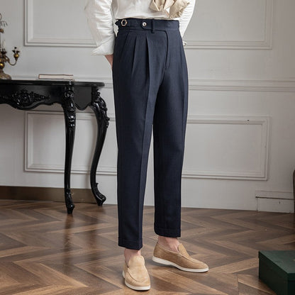 Benjamin | Men's Tailored Pleated Trousers