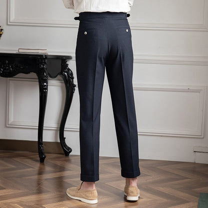 Benjamin | Men's Tailored Pleated Trousers