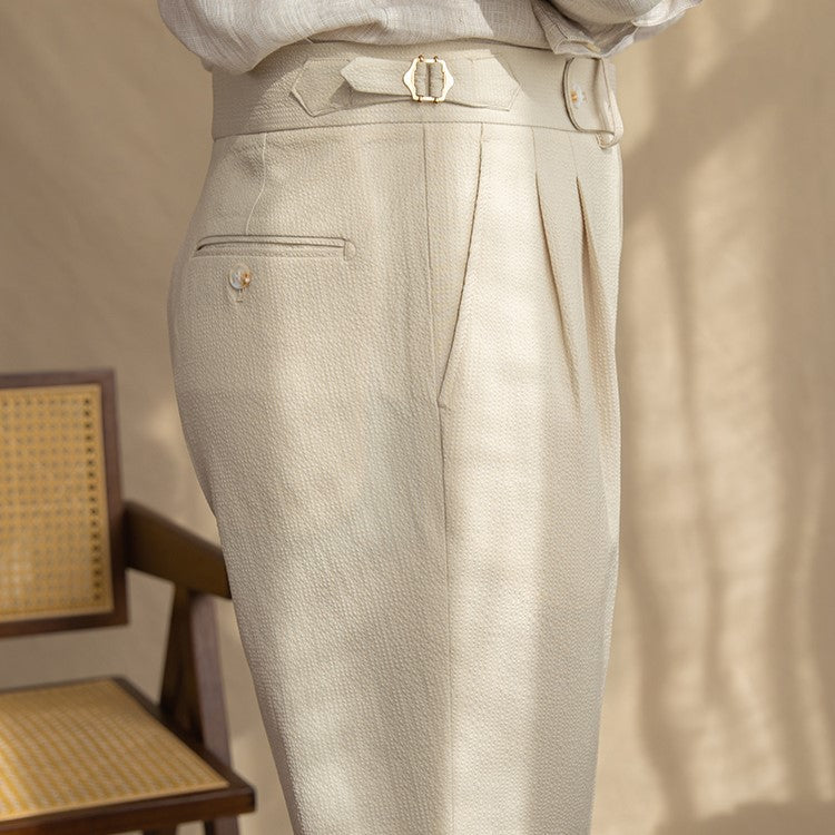 Benjamin | Men's Tailored Pleated Trousers