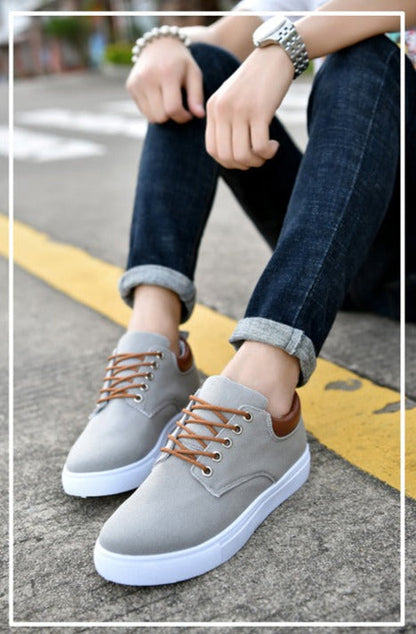 Men’s Two-Tone Lace-Up Sneakers