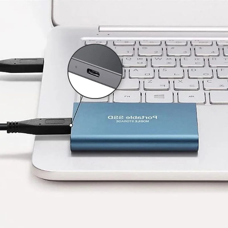 External Aluminum SSD Storage Super Fast 2TB