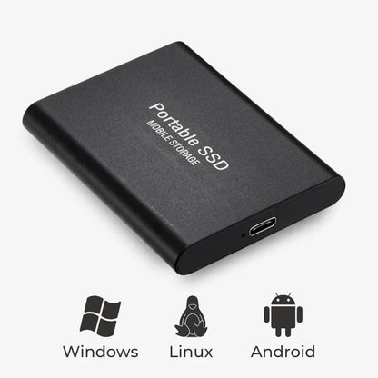 External Aluminum SSD Storage Super Fast 2TB