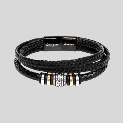 Men's Leather Bracelet - Fashinoza