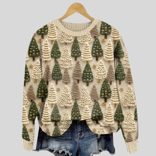 Holiday Crew Neck Sweater - Fashinoza