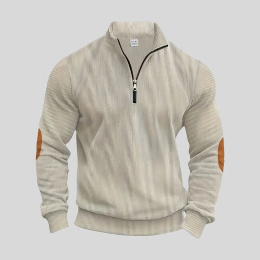 Men's Ribbed Cuff Pullover Sweater - Fashinoza