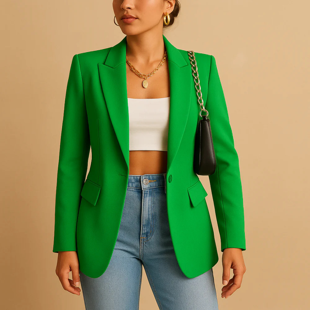 Women's Fitted Blazer - Fashinoza