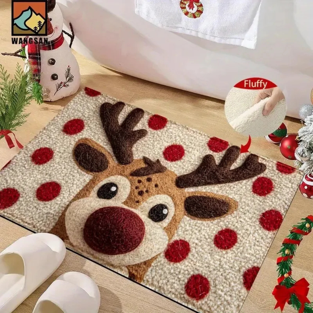 Christmas Welcome Mat Seasonal Design