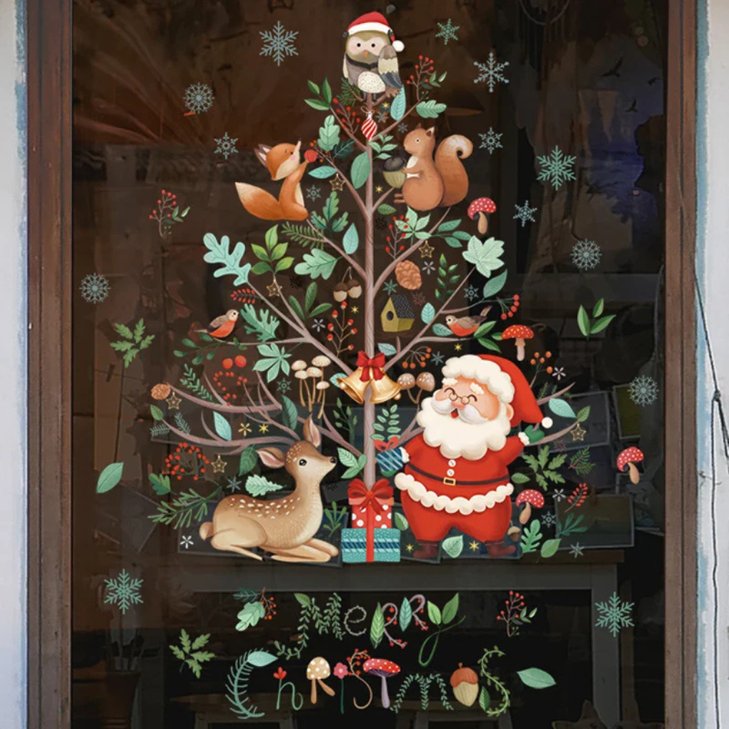 Christmas Window Clings Stickers - Fashinoza